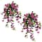Nearly Natural; 28" UV Resistant Artificial Bougainvillea Hanging Plants, 2ct.; Category:Potted Plants; Image:2